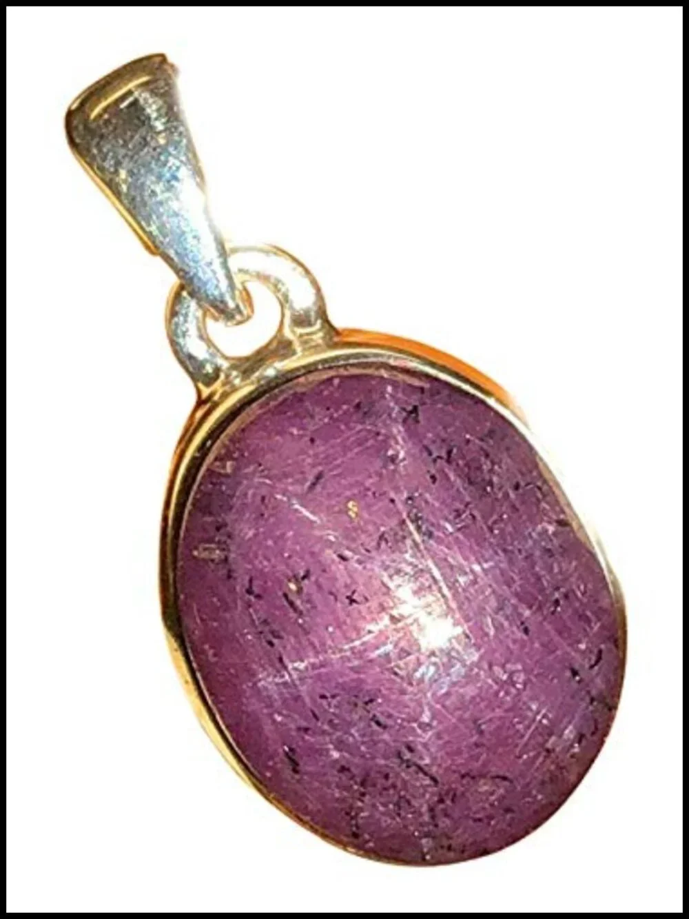 Natural Ruby Oval Pendant 925 Sterling Silver Handmade Gift Pendant Necklace